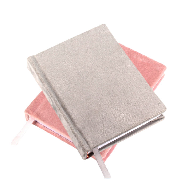 Custom Design Velvet Journal Notebook Planner with ribbon (1)tmm
