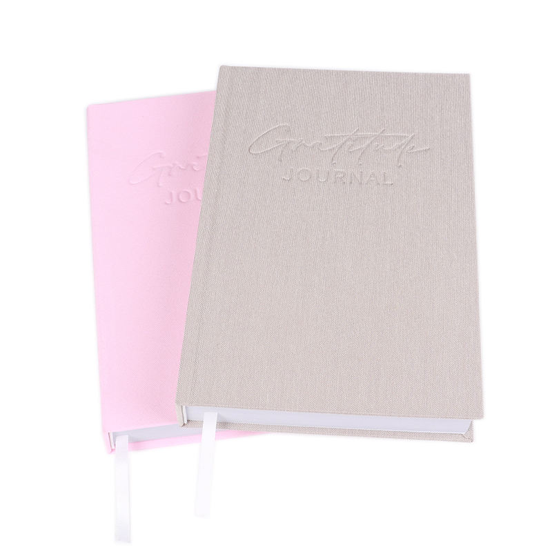 Hardcover Linen Gratitude Journal Notebookhjr