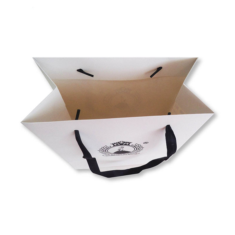 White Luxury Gift Shopping Paper Bag (3)czm