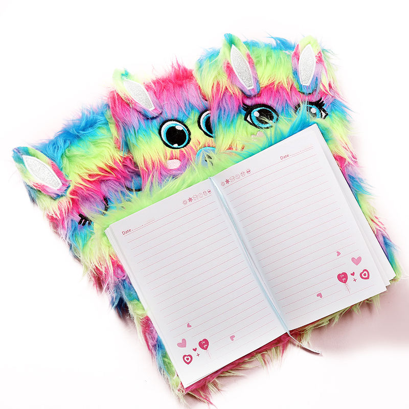 Hand Book Printing Grid Cute Notebook with Ribbon (2)dt0