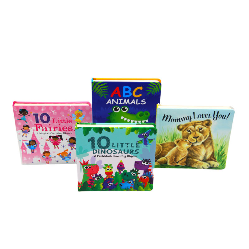 Aangepaste kleurenafdrukken Gepersonaliseerde kartonnen boeken voor kinderen