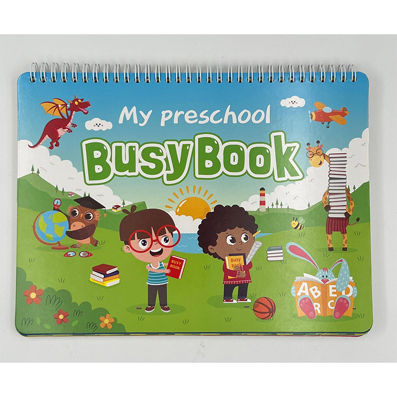 Livro ocupado para crianças com brinquedos de aprendizagem precoce personalizados