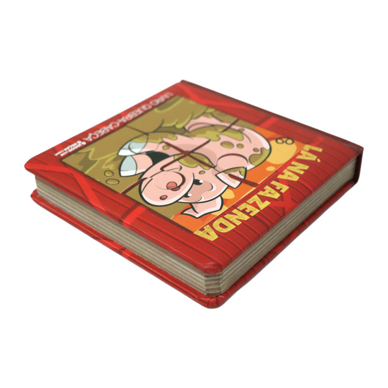 カスタム高品質デザインのハードカバー パズル キッズ ストーリー ブック