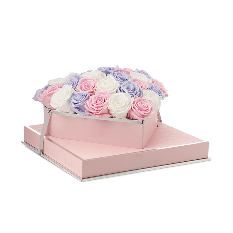 Изготовленная на заказ картонная круглая подарочная коробка цветка для упаковки цветков