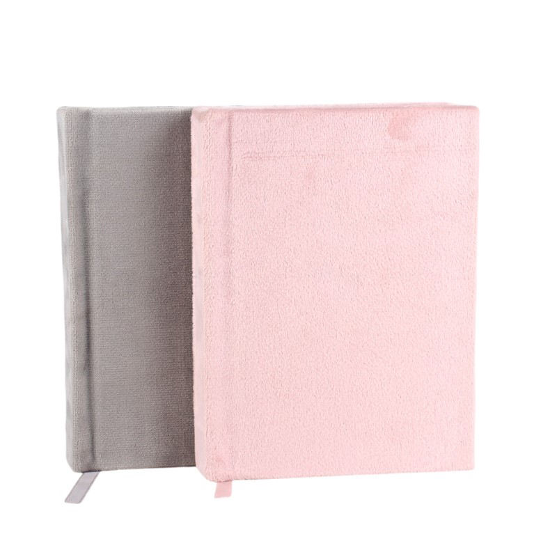 Custom Design Velvet Journal Notebook Planner with ribbon