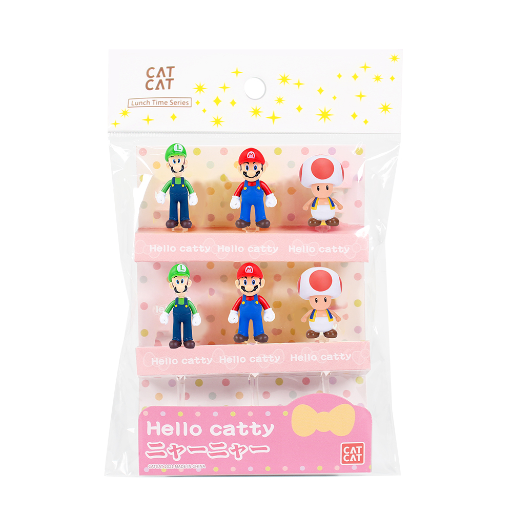 Mario Food Cake Dessert Fruit Mini Pick Kit for Bento