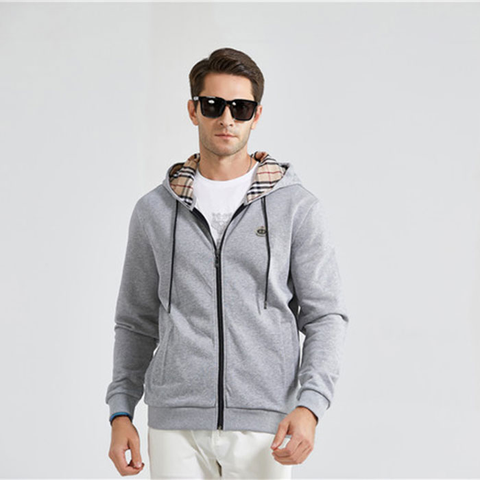Áo hoodie cao cấp chất lượng cao Full Zip Up Logo tùy chỉnh Áo khoác cotton thêu đồ họa hạng nặng có dây kéo dành cho nam giới