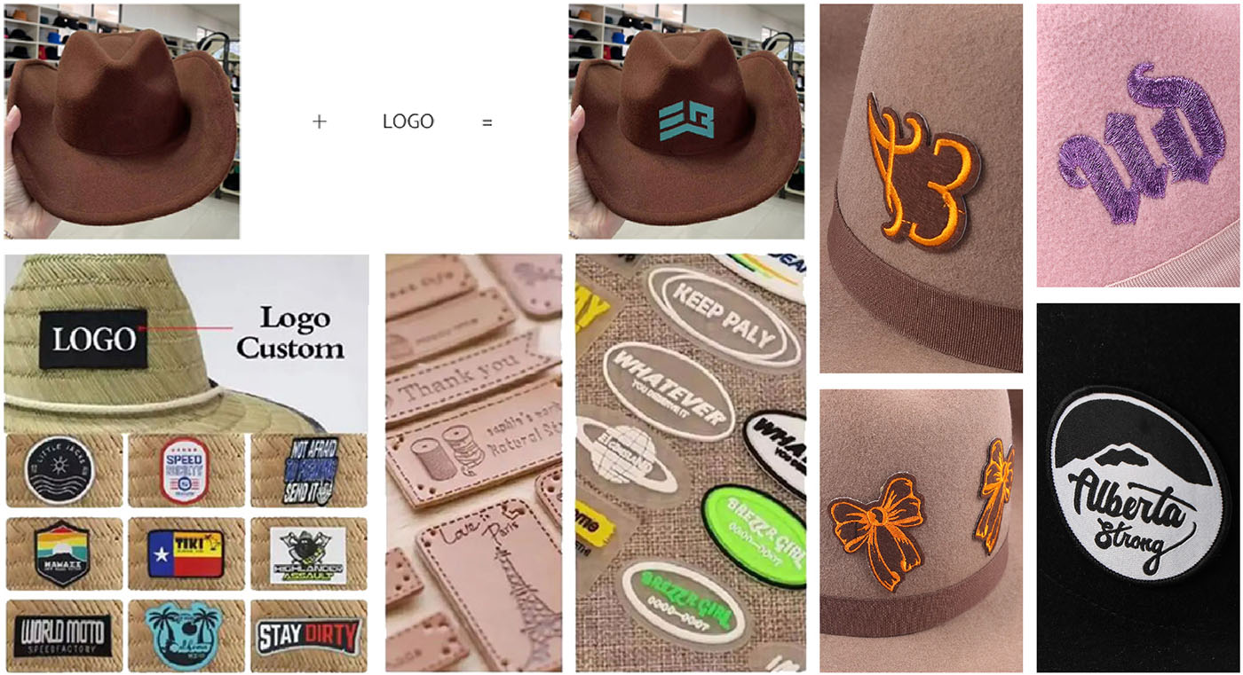 Custom Patch Embroidery 100 Pure Wool Wide Brim Pro Cowboy Felt Hat (3)oo1