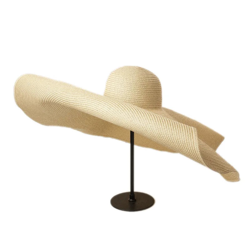 Proveedor de sombrero de paja de papel flexible de ala ancha de playa de varios colores OEM ODM