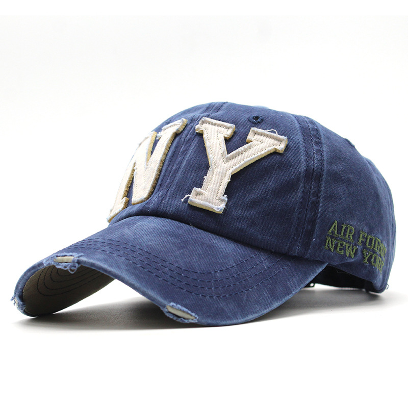 Personalizzazione ricamata Realizza vecchio produttore di berretti sportivi Snapback da baseball in tessuto denim lavato per uomo donna