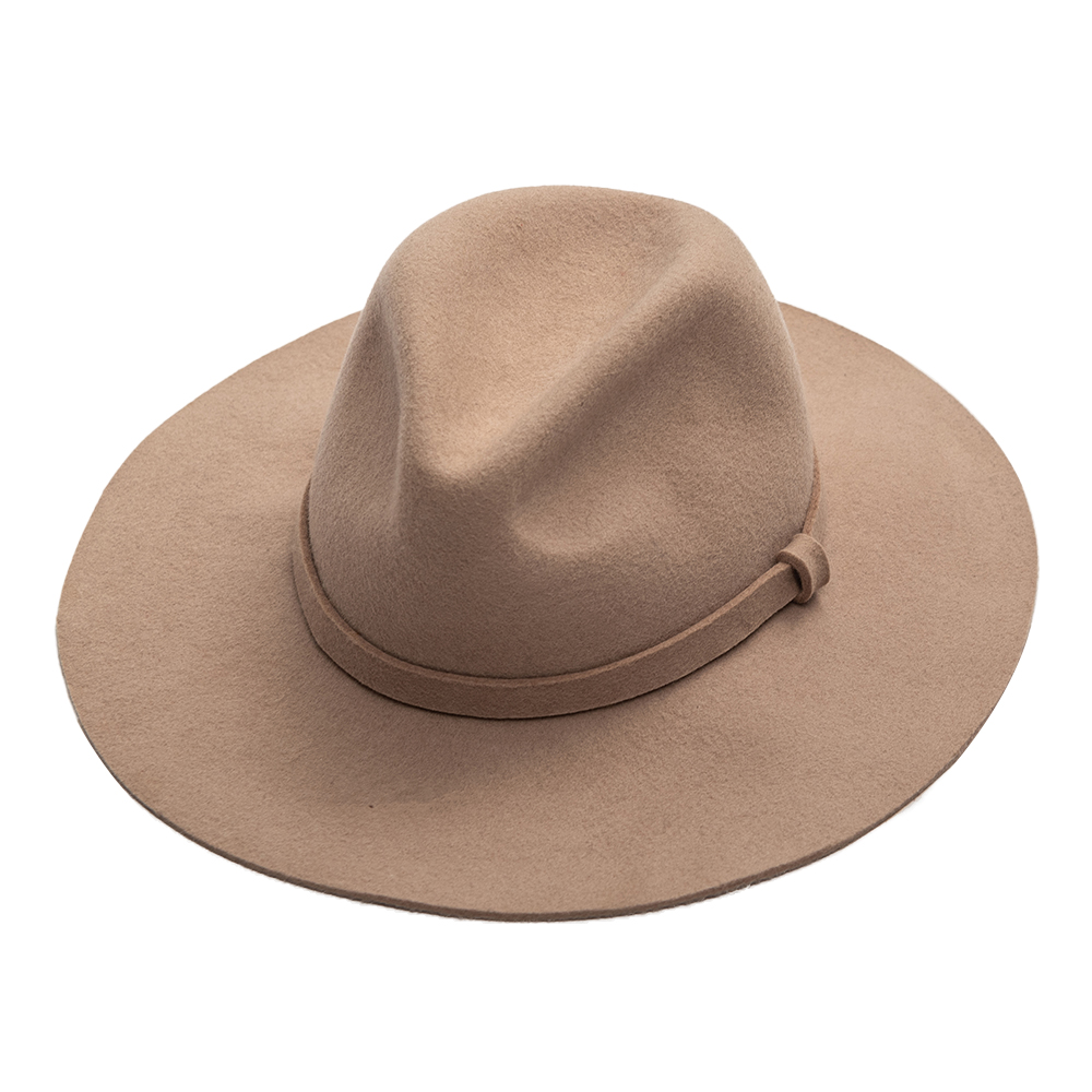 100 Pure Wool Panama Fedora Felt Hat With Custom Logo