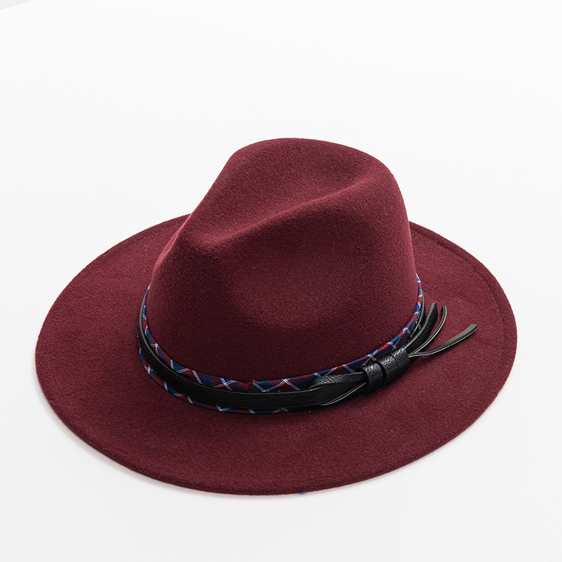 Panama Fedora Felt Hat Vendor with Custom Belts