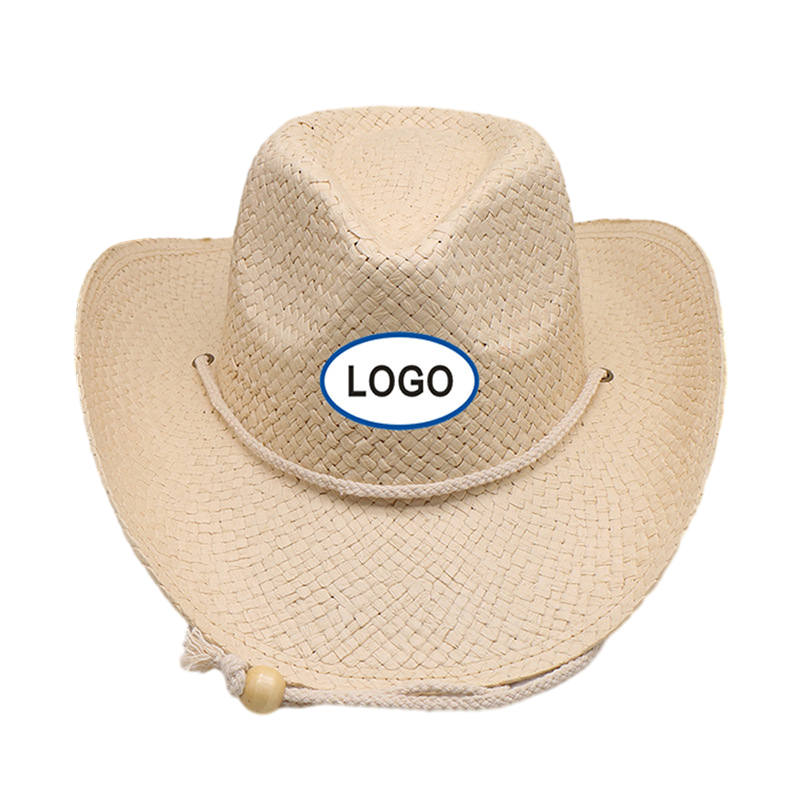 Custom Logo Cowboy Straw Hat Supplier
