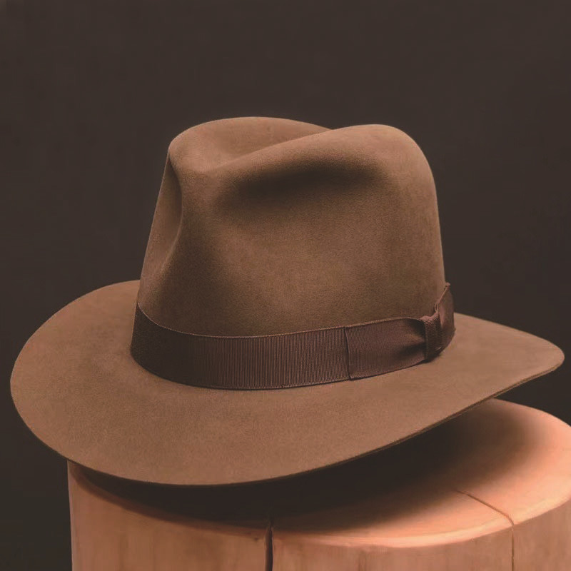 CUSTOM LOGO 100 Wool Panama Fedora Felt Hat Supplier Manufacturer