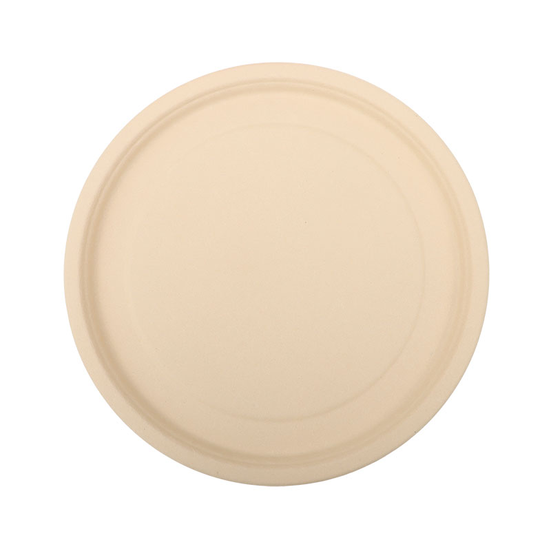 Disposable Molded Bamboo Pulp Plate 12 inch