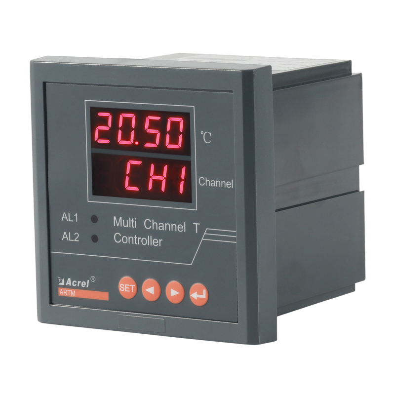 Monitor de temperatura de entrada ARTM-8 PT100 em gabinete