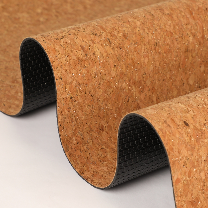 Non-slip Cork Natural Rubber Customized yoga mats (4)iiv