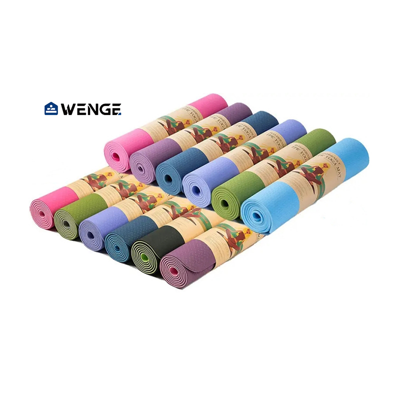 Wholesale Factory Wholesale Fitness Exercise Eco Friendly TPE Yoga Mat For Home Gym Studio Workout