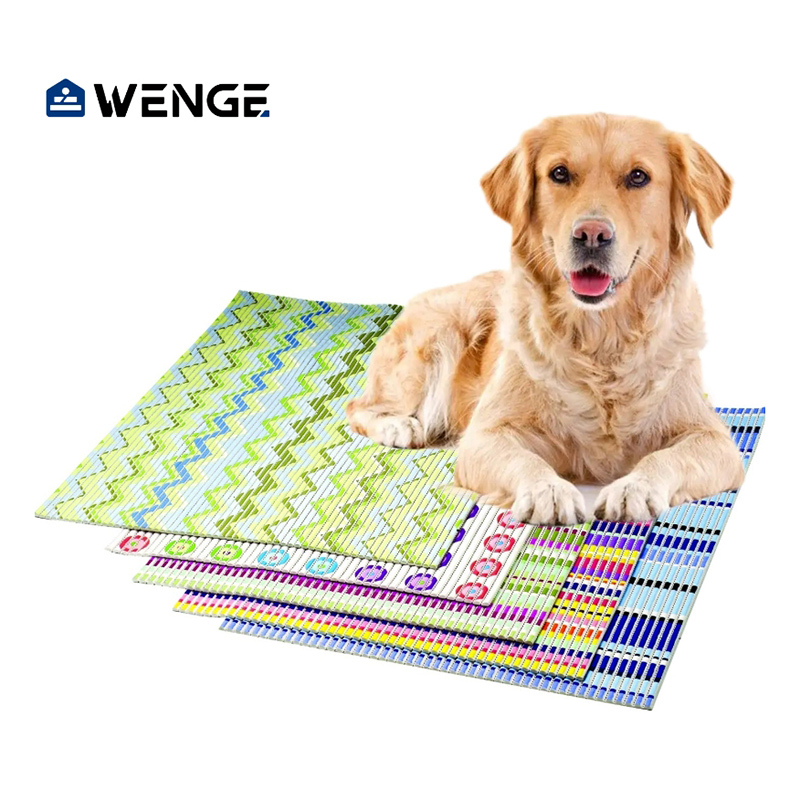 Yuanhua factory supply PVC eco friendly cat litter mat customized pet mat pvc pet feeding mat