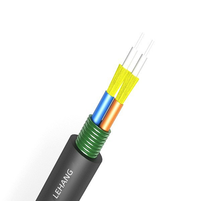 Dual-core outdoor armored optical cable