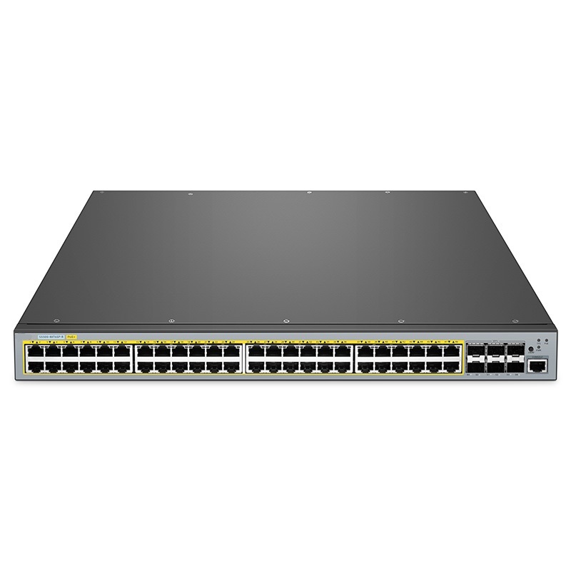 48-Port Gigabit Ethernet L3 PoE+ Switch, 48 x PoE+ Ports @740W, with 6 x 10Gb SFP+, Support Stacking