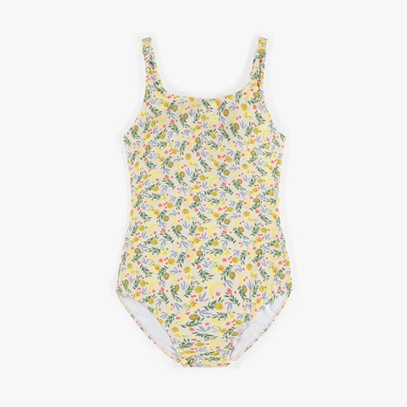 One-Piece Swimwear With Tropical Patterns, Adult