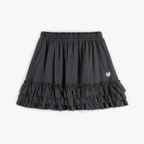 Gonna in tulle antracite, bambina