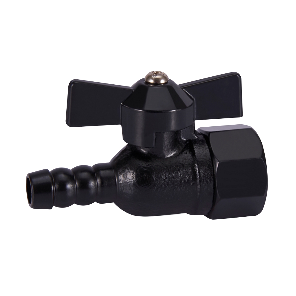 High quality black iron gas ball valve with single nozzle male thread YX06-002