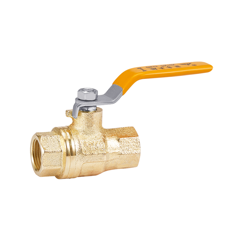 High quality cast iron water ball valves brass plated YX06-005-4