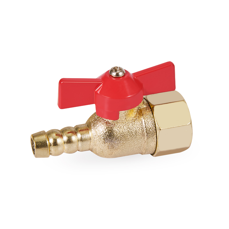 High quality iron gas ball valve with single nozzle female thread YX06-001-4