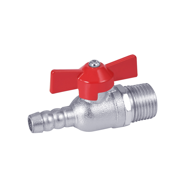 High quality iron gas ball valve with single nozzle male thread YX06-002-2