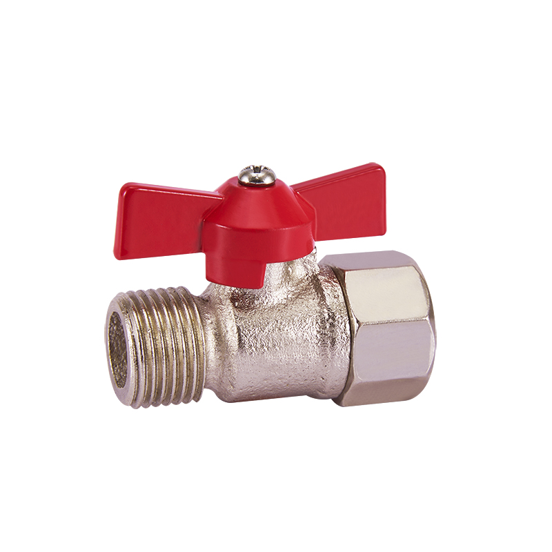 High quality Butterfly handle MF iron gas ball valve with single nozzle YX06-003-3