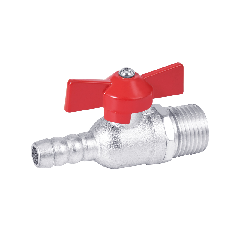 High quality iron gas ball valve with single nozzle male thread YX06-002-5