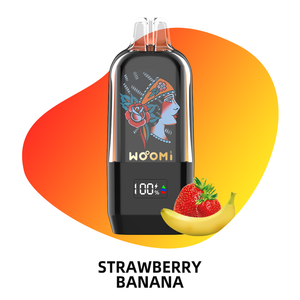 Woomi Disposable Vape Halo 15000 Puffs--Strawberry Banana