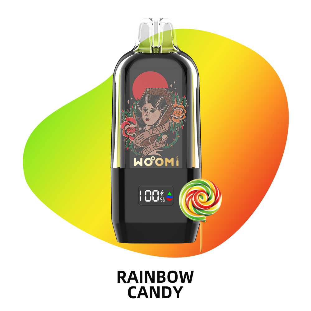 Woomi Disposable Vape Halo 15000 Puffs--Rainbow Candy