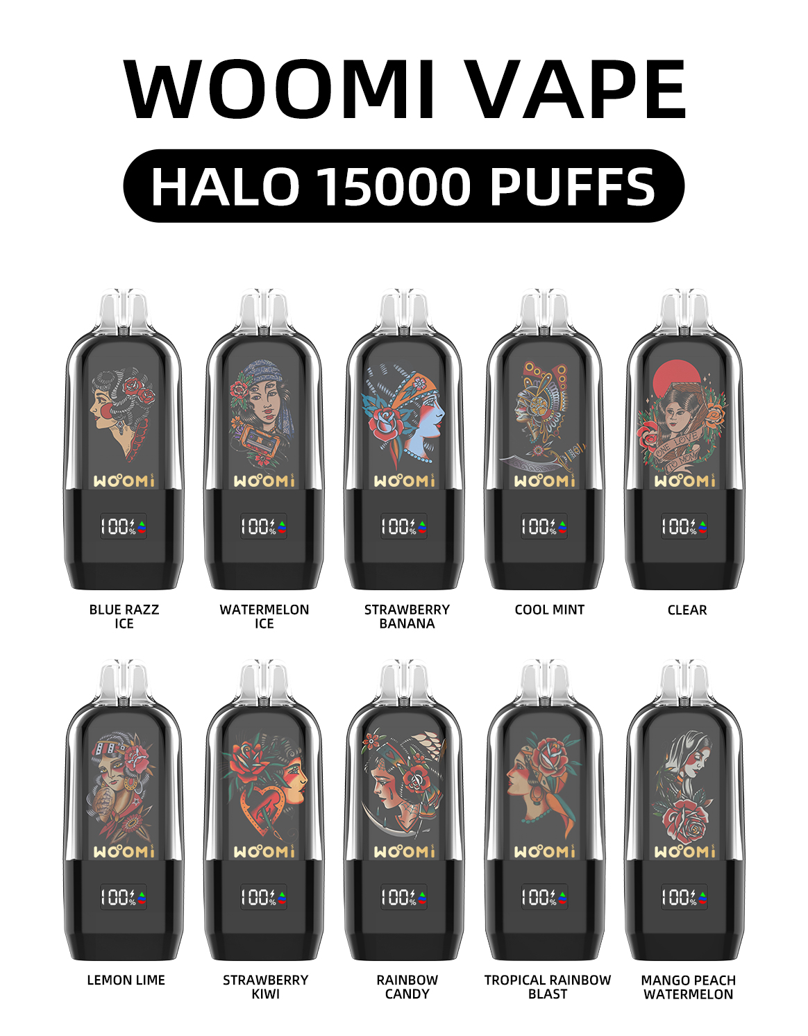 Woomi Halo 15000 Puffs Disposable Vape