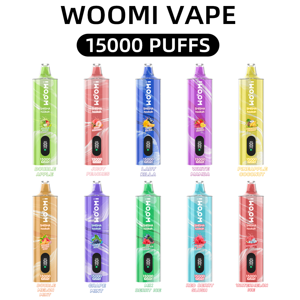 Woomi Glow 15000 Puffs SHISHA Disposable Vape Electronic Cigarette Pen