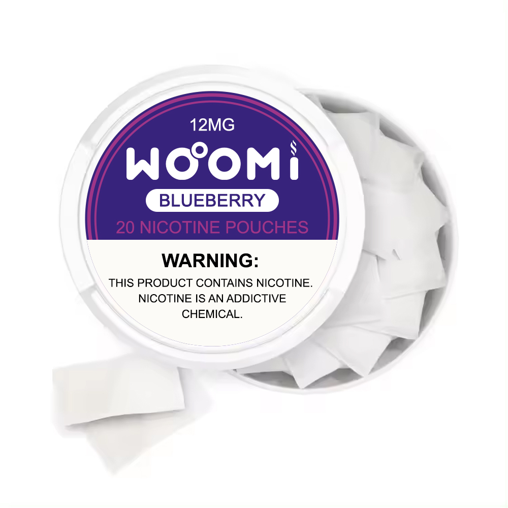 Woomi Tobacco Free Nicotine Pouches--Blueberry(12mg)