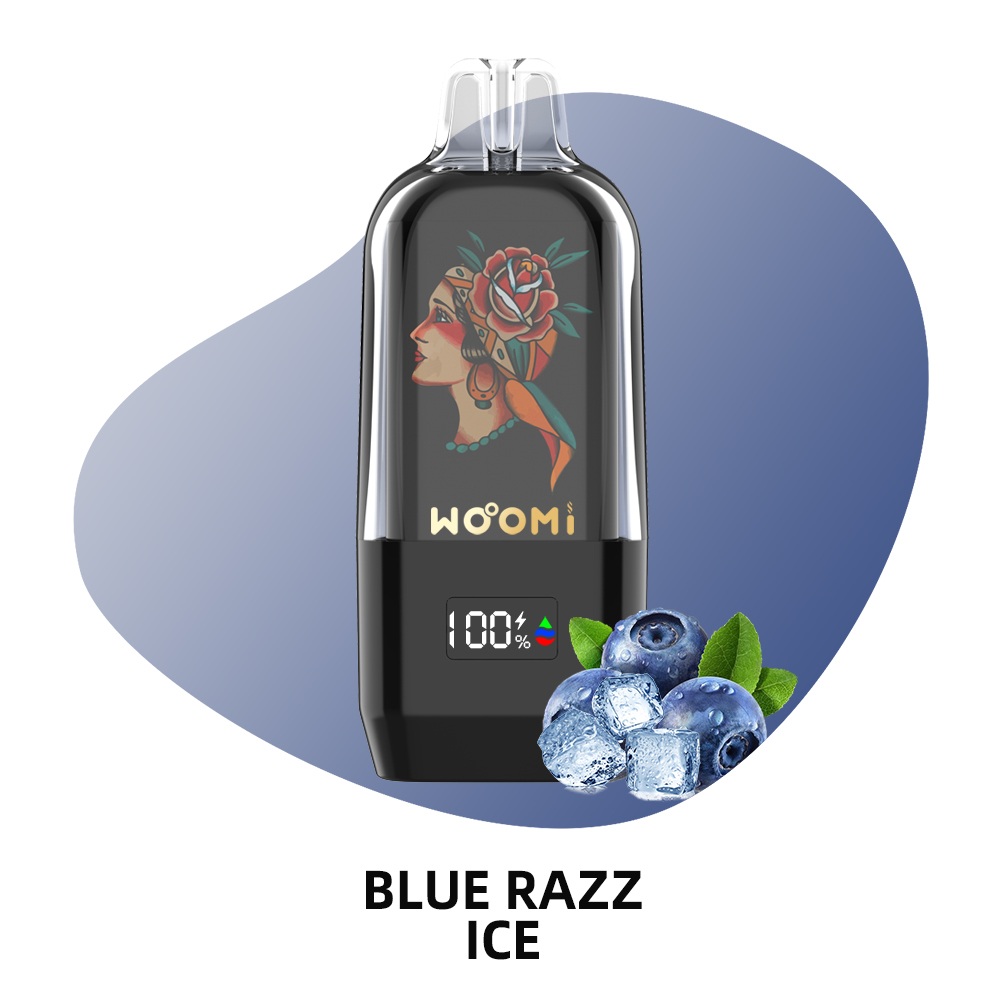 Woomi Disposable Vape Halo 15000 Puffs--Blue Razz Ice
