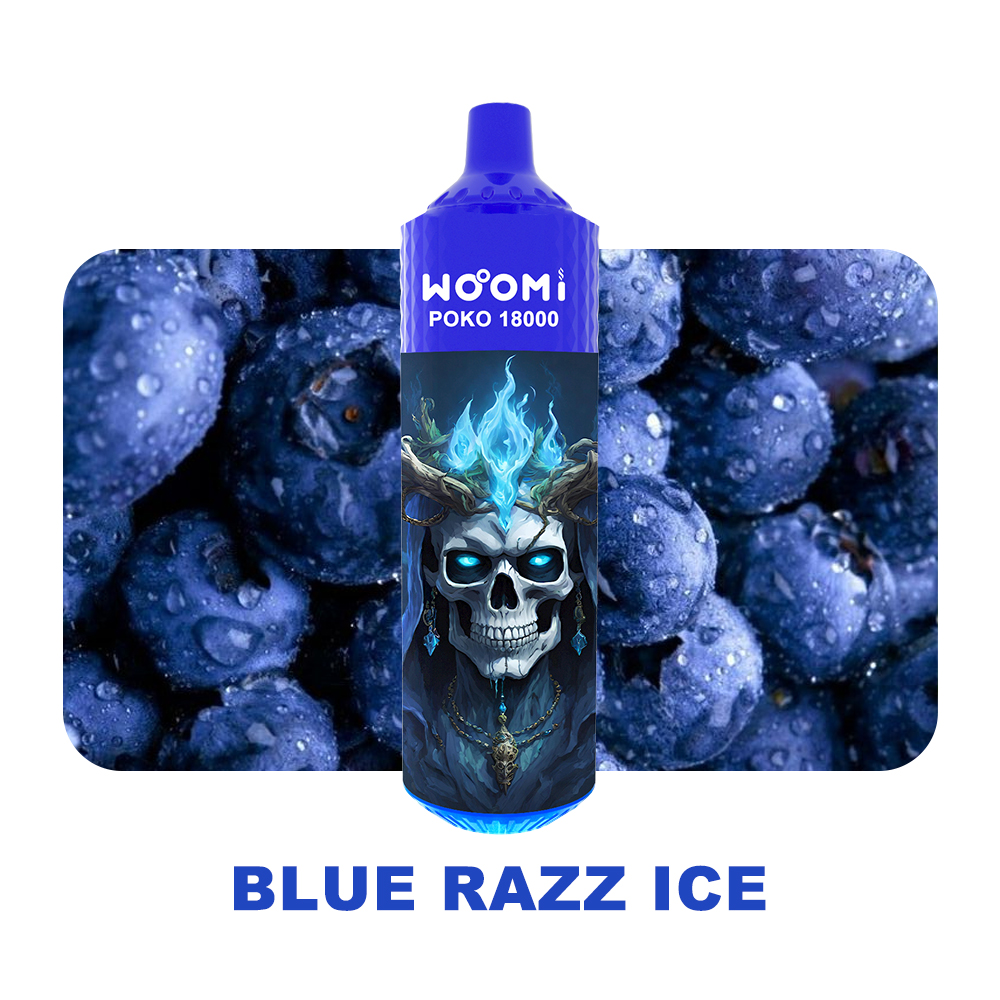 Woomi Poko 18000 Puff Disposable Vape-- Blue Razz Ice