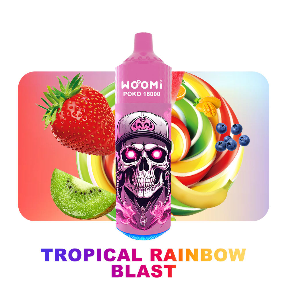 Woomi Poko 18000 Puff Disposable Vape-- Tropical Rainbow Blast