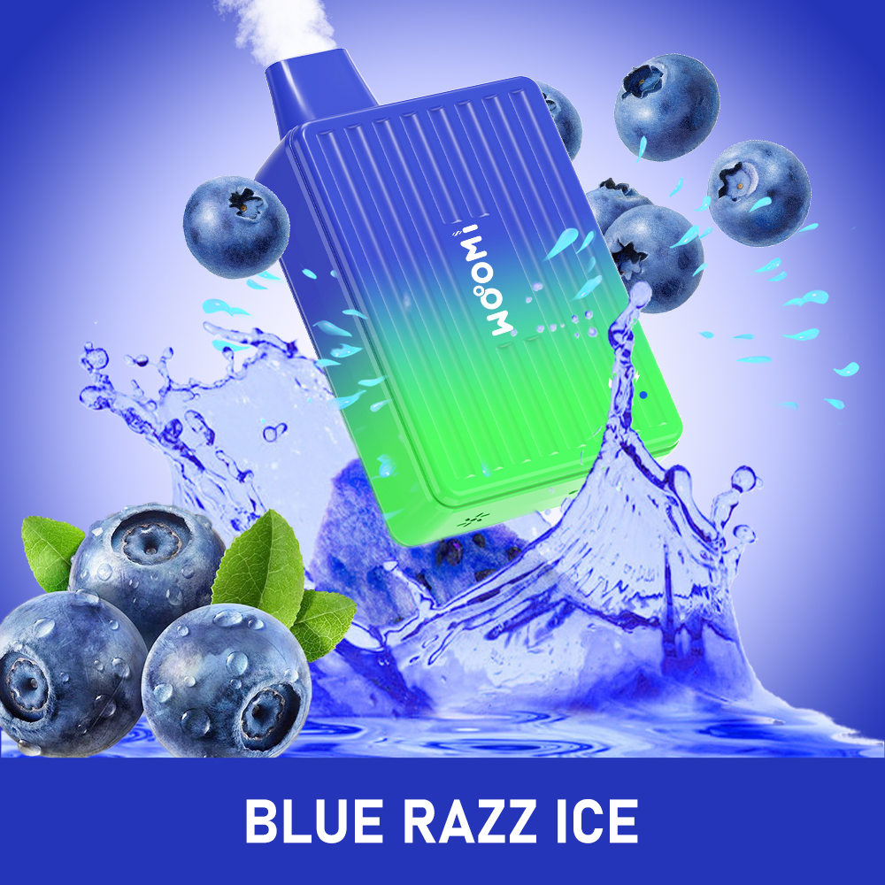 Woomi Jupiter 10000 Puff Disposable Vape -- Blue Razz Ice