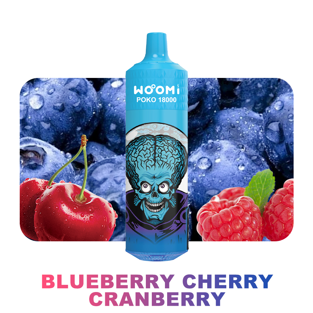 Woomi Poko 18000 Puff Disposable Vape-- Blueberry Cherry Cranberry