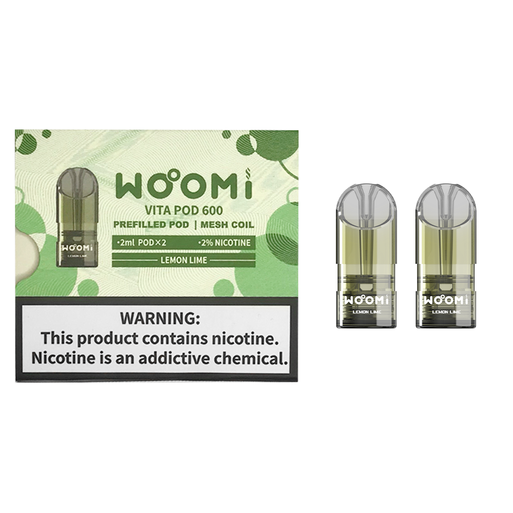 Woomi VITA Replacement Pre-filled Pod-- Lemon Lime