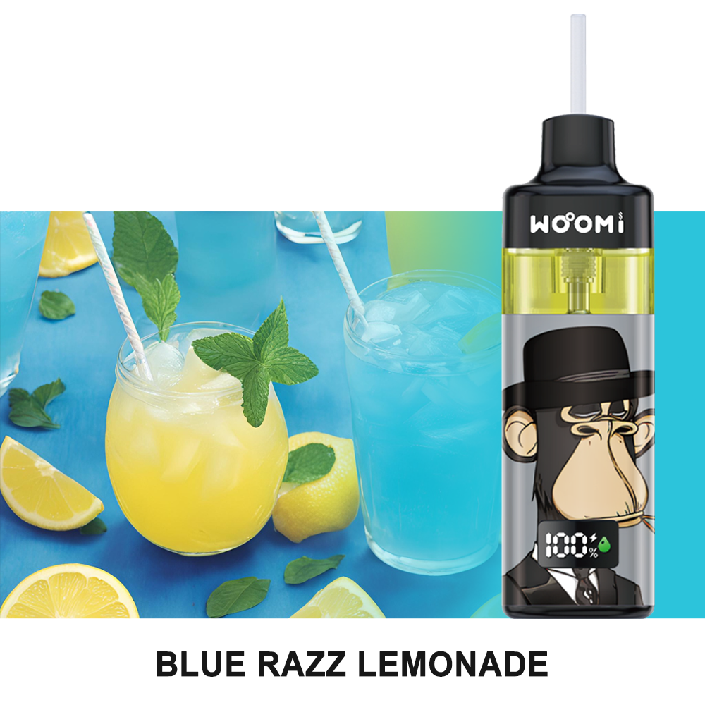 Woomi ECOM 24000 Replacement Refillable Pod Kit -- Blue Razz Lemonade