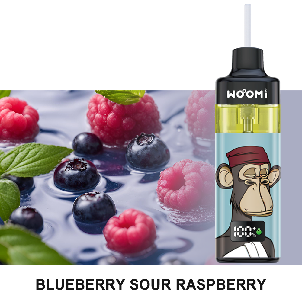 Woomi ECOM 24000 Replacement Refillable Pod Kit -- Blueberry Sour Raspberry