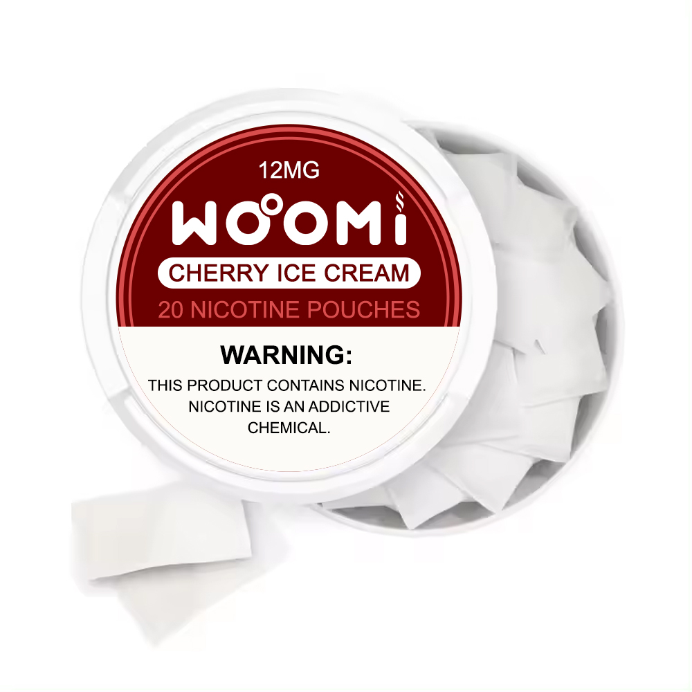 Woomi Tobacco Free Nicotine Pouches-- Cherry Ice Cream(12mg)