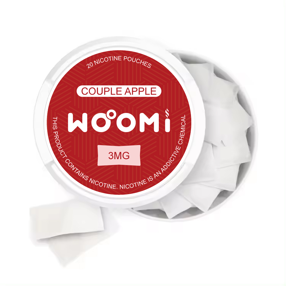 Woomi Tobacco Free Nicotine Pouches-- Couple Apple(3mg)