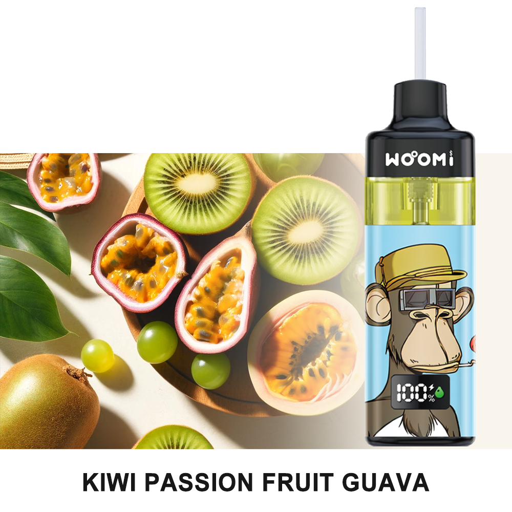 Woomi ECOM 24000 Replacement Refillable Pod Kit -- Kiwi Passion Fruit Guava