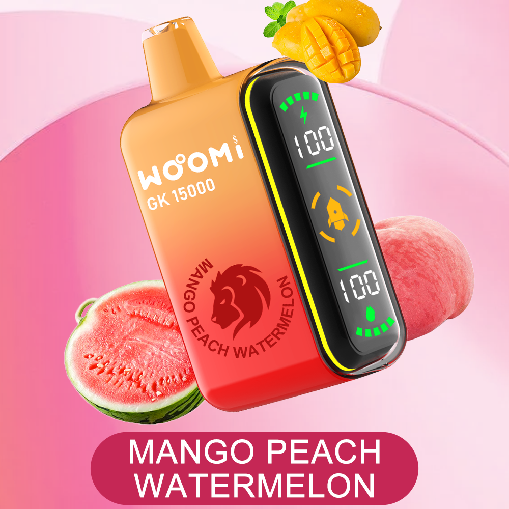 Woomi GK15000 Puffs Disposable Vape -- Mango Peach Watermelon